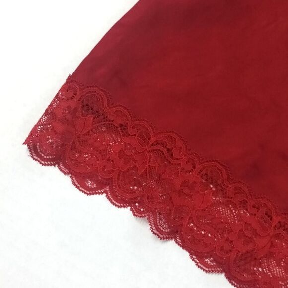 Intimissimi Ruby Red Silk & Lace Trim Classic Feminine Camisole Lingerie Top - Picture 3 of 8